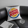 H-Hun Burgerr King Brand Cushion Cover Pillowcase Ultra Soft Skin Friendly Fabric Cloud Like Comfort & Concealed Zipper
