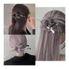 2-Piece Hair Stick Set, Simple Hairpin for Hair Styling, Vintage Style Hair Accessory for Yukata, Kimono, Graduation - Gunmetal + Silver Metallic &