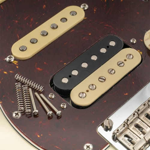 Musiclily Ultra UNC#3-48 X 0.78" (2.5x20mm) Humbucker Pickup Screw and Spring Set, Stainless Steel, Nickel, for Fender USA MIM Electric Guitars (Set O