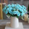 1 Bouquet Simulation Rose No Watering Vivid Ornamental Bright Color Artificial Flowers Home Beautification