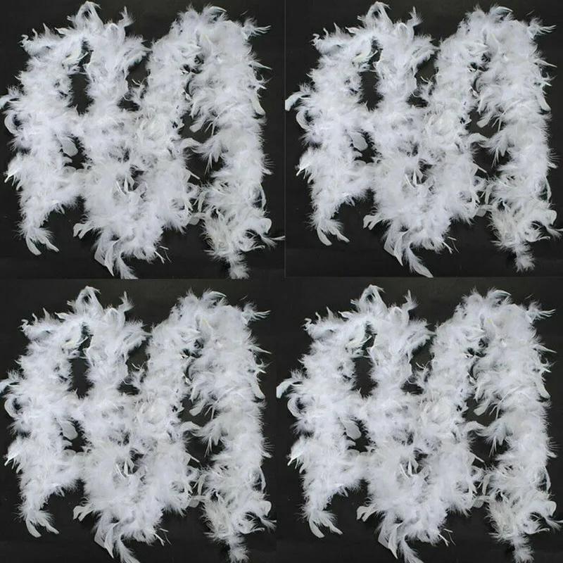 2M Weihnachtsbaum Weiße Feder Weihnachten Familienfeier Band Dekoration Weihnachten Heimschmuck Weihnachtsdekoration