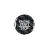 1x Black Carbon Fiber Car Engine Start Button Cover For Dodge Challenger 2015+