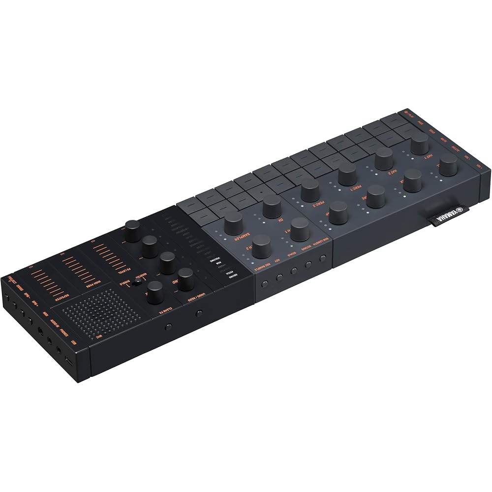 Yamaha SEQTRAK Black Music Production Studio All-in-One Electronic Music Creation and Performance Device