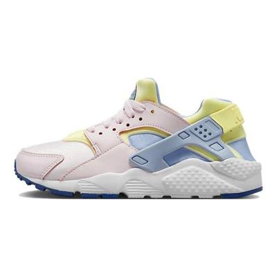 Huarache Run GS Pearl Pink Cobalt Bliss Kids Sneakers Citron-Tint White 654275-609