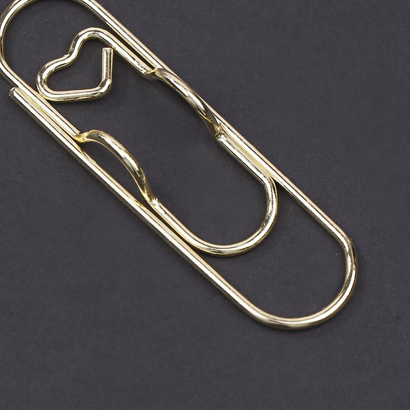 10Pcs Metal Pen Holder Clip Paper Clips Bookmarks Photo Memo Ticket Clip For Notebooks Paper Clips Office Stationery Tool