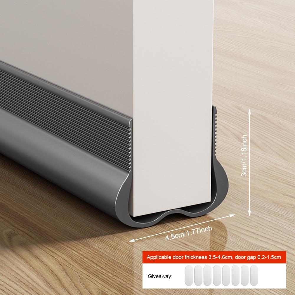 PVC Flexible Door Bottom Sealing Strip Door Gap Soundproofing Wind and Dust Proof Weather Strip Under Door Draft Stopper Tape