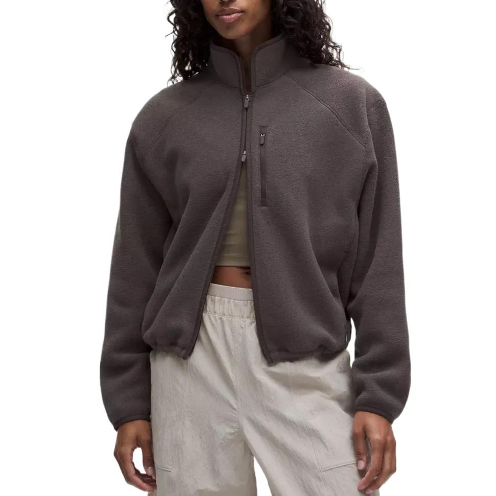 Lululemon Jackets Women's Turtleneck Moderate (Unisex) Jackets LW3LI8S | Heathered Graphite Grey
