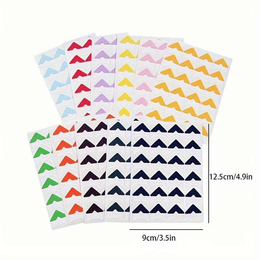 24pcs/sheet Self-adhesive Album Corner Sticker DIY scrapbook accessories, multi-color optional, memory preservation and production