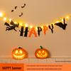 Luminous Halloween Party Pumpkin Bunting Decoration for Mall and Store Events