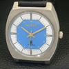 ALLWYN HAND-WINDING 6300A VINTAGE INDIA MENS BLUE COLOR DIAL WATCH a703946-1