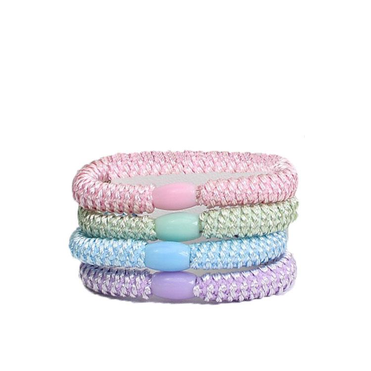 

4 шт. Европейские и американские резинки для волос цвета кэмел, высокой эластичности, для женщин, девочек, держатель для хвостика, аксессуары для волос