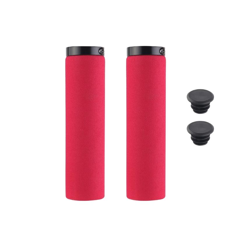 1Pair Foam Bicycles Handlebars Grips Soft Shock Absorption Handle Bar Cover for Stability And Control Easy To Install