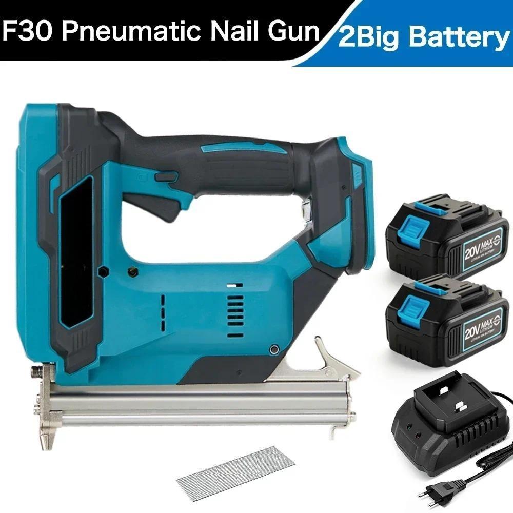 

Беспроводной портативный электрический гвоздезабивной пистолет с прямыми U-образными скобами, бесщеточный степлер для гвоздезабивки