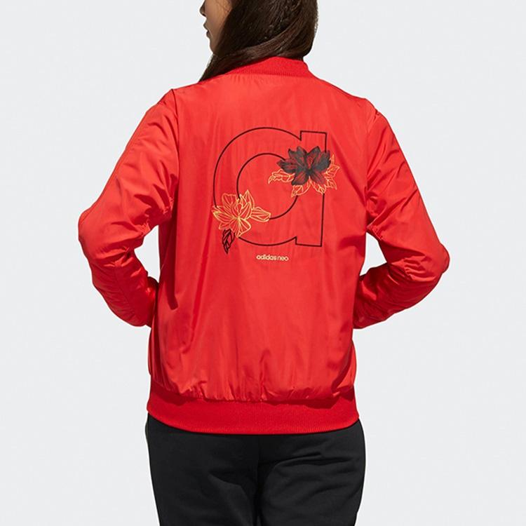 (WMNS) Adidas Neo JKT Casual Sports Jacket Red Women's DZ7606