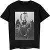 2025 Fun T-shirt Nun Playing Cards Smoking New Casual Clothing Fashion 100% Cotton Clothing O Collar Top T-shirt Gothic