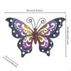 Metal Lepidoptera Art Decoration Black Outline Butterfly Wall Nature SculptureThemed for Homeowners,