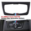 Real Carbon Fiber M Color Headlight Switch Panel Trim For BMW F30 F35 2003~18