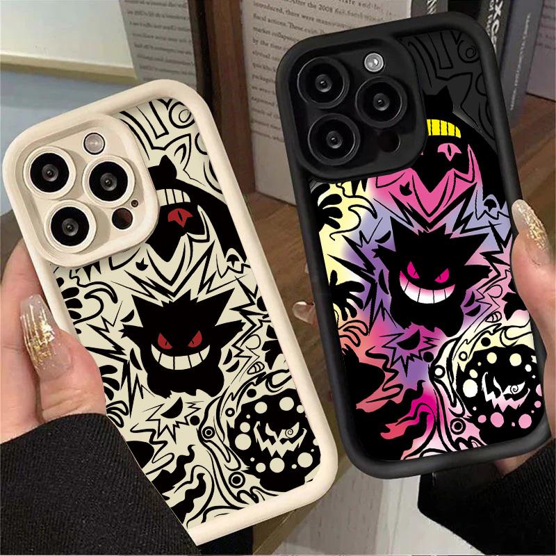Gengar Minimalist Silicone Case For Xiaomi Redmi 15C 15 13 12 10 14C 13C 12C 10C A5 A3 Note 14 Pro 5G 12 13 Pro Plus 12S Cover