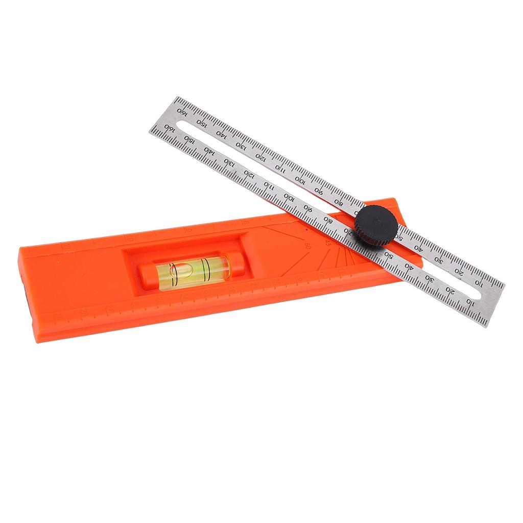 Adjustable Marking Protractor Multi Angle Ruler Foldable Depth Measuring Tool Level Gauge for Woodworking Precise