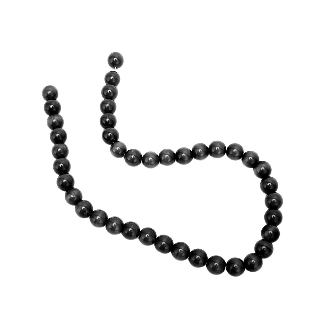 Natural Stone Spacer Beads DIY Loose Beads for Making Necklace Bracelet Jewelry AccessoriesBlack