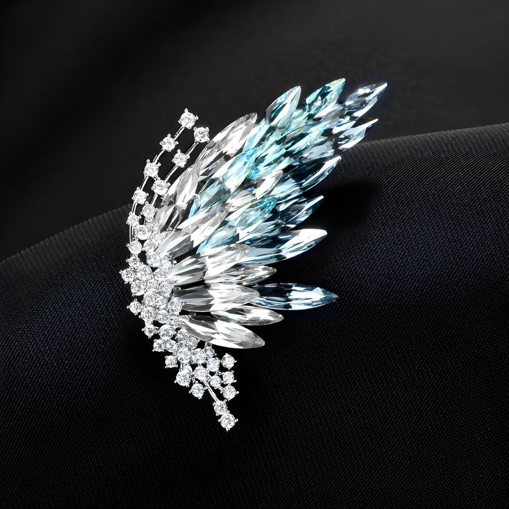 Brož Křišťálový Motýl s Postupnou Změnou High-End Ženský Luxusní Temperament Diamanty Vysázená Korsáž Niche High-End Špendlík Oblečení Doplňky