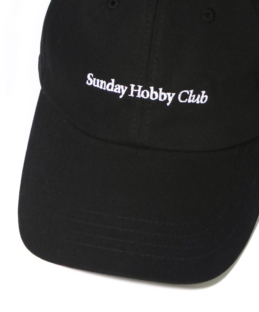 SUNDAY HOBBY CLUB 22Ss Signature Logo Curve Cap - Black
