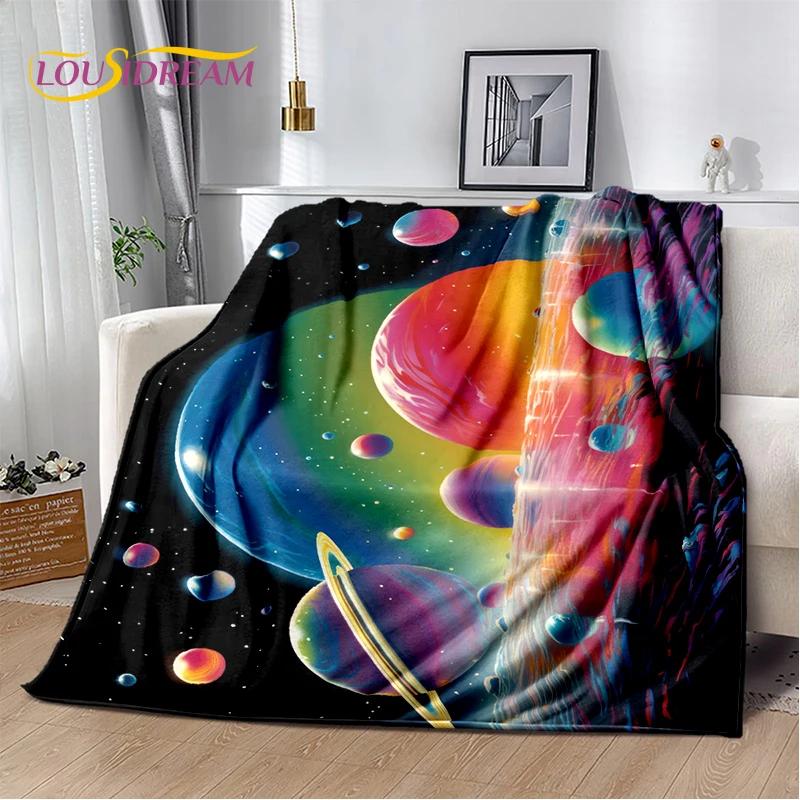 Universe Space Stars Black Hole Galaxy Earth Milky Way Soft Blanket,Soft Throw Blanket for Home Bedroom Bed Sofa Cover Kid Gift