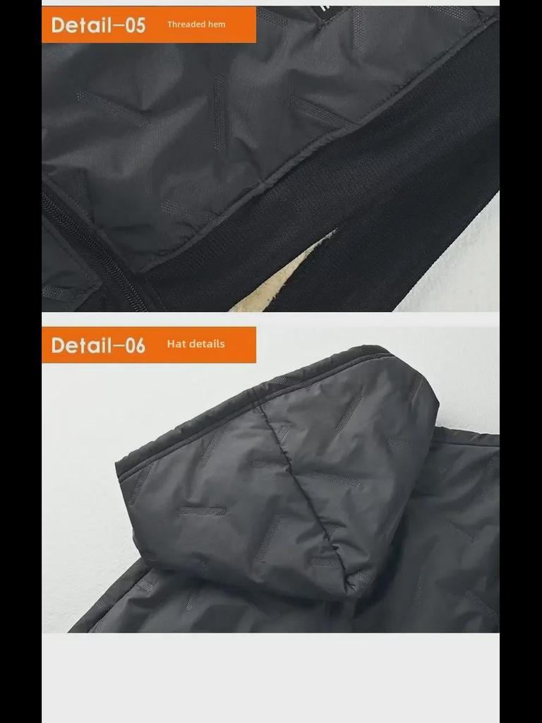 Men's Hooded Lambskin Velvet Winter Jacket