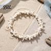 Cute Starfish Shell Bracelet Summer Beach Bracelet, Bohemian Sea Turtle Braided Handmade Woven Flexible Rope for Travel String Wristband, Adjustable