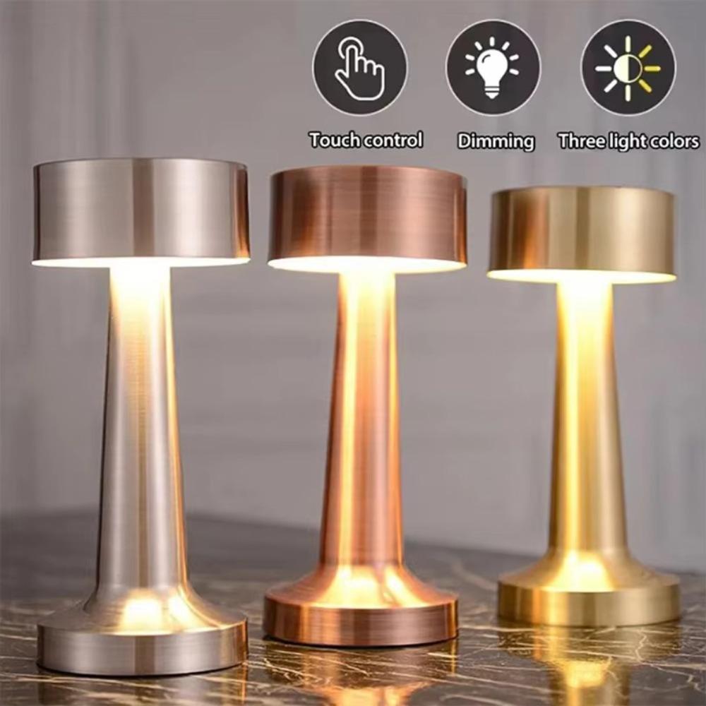 Retro Led Night Lights Touch Indoor Lighting Creative Camping Light  Hotel Bar Coffee Table