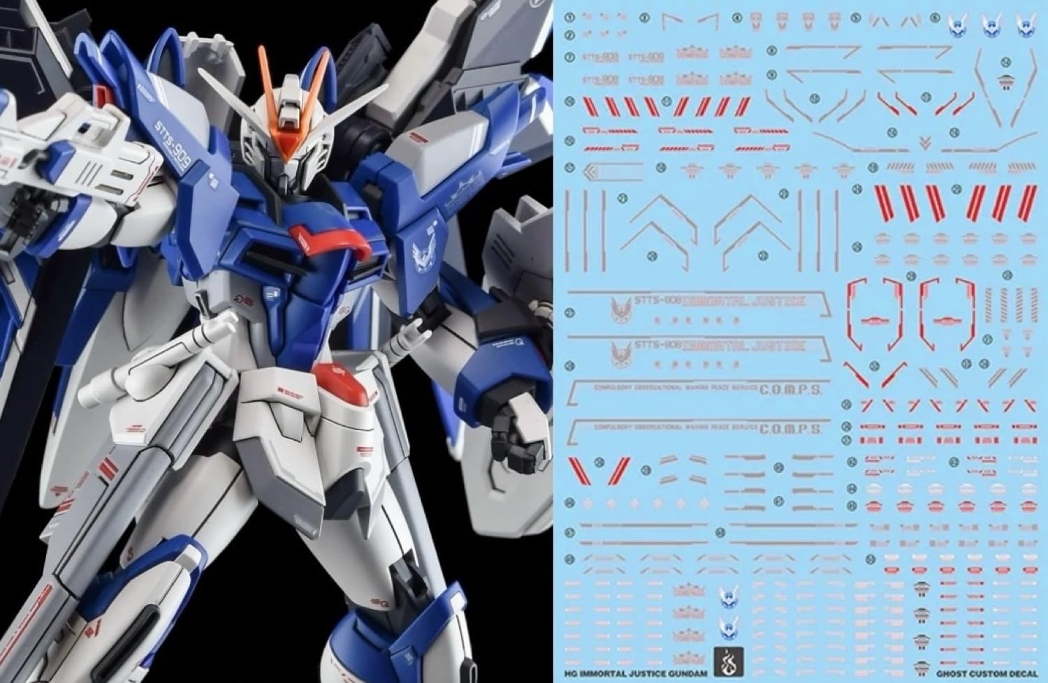 

Флуоресценция!! HG RG EG 1/144 Robot MS Ensha Detail Up Water Transfer Decal (для HG 1/144 Rising Freedom Gundam) [Элемент]