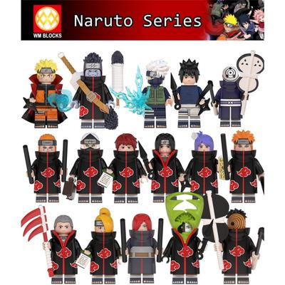 Naruto Lego Spielzeug Minifiguren Comic Bausteine ​​Akatsuki Sasuke Itachi Madara Obito WM6105 6106