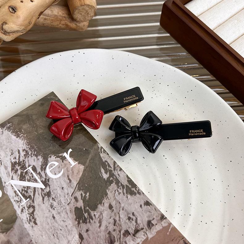 UXSL Fashion Bow Hair Clip Acetate Colorful Hairpin Headdress for Womens Girls Simple Beautiful Barrettes Retro Hair Accessories