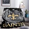 Who Dat Nation Football Blanket Lightweight Flannel Bedding Blanket Perfect for Travel, Camping, Living Rooms, Offices, Sofas, Fan Christmas gift