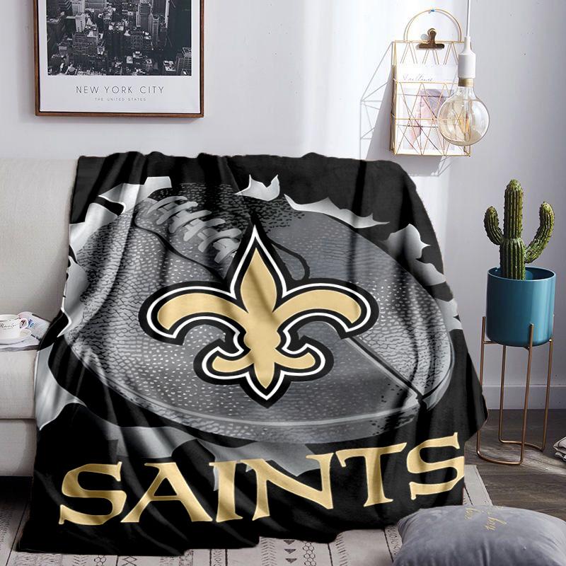 Who Dat Nation Football Blanket Lightweight Flannel Bedding Blanket Perfect for Travel, Camping, Living Rooms, Offices, Sofas, Fan Christmas gift