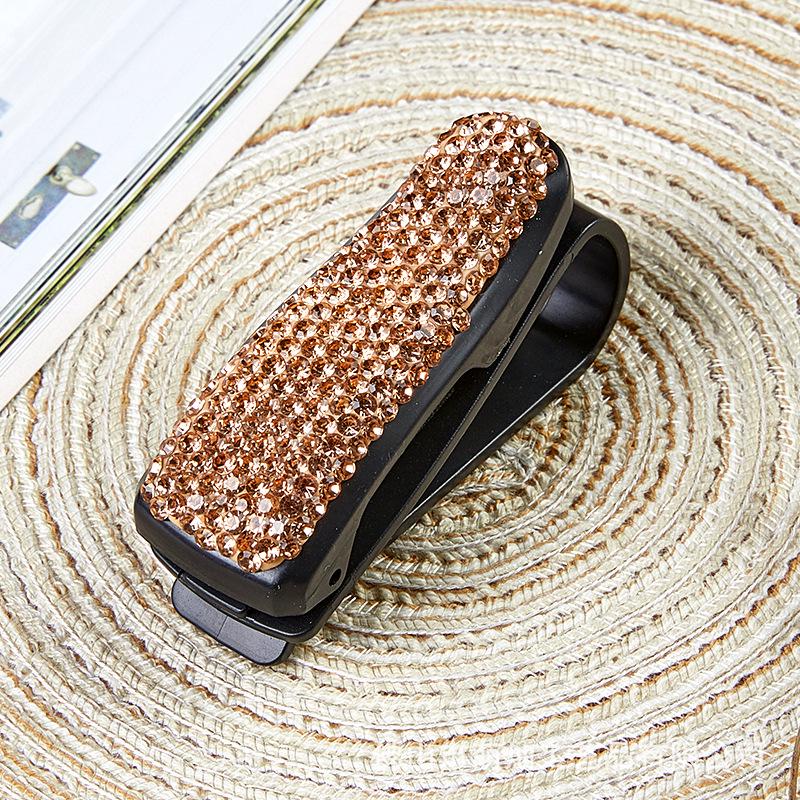 Strass Auto Sonnenblende Brillen- & Kartenhalter Clip