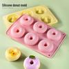 6-Cavity Food Grade Silicone Donut & Macaron Mold