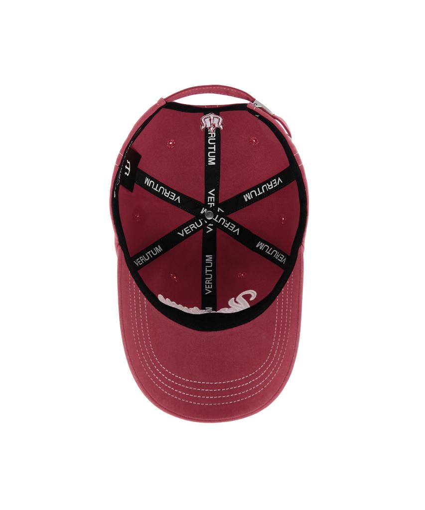 VERUTUM Wave Logo Stitch Bio Ball Cap Red