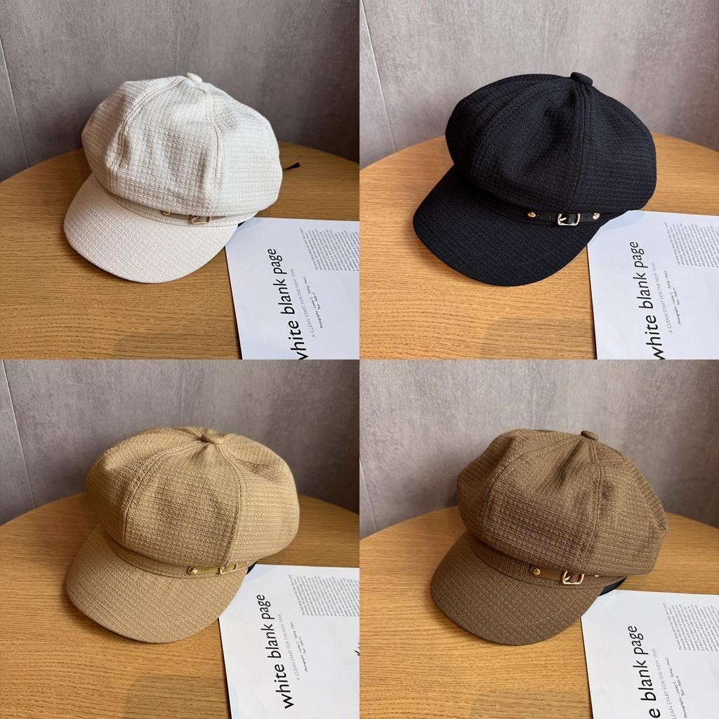 Classic Eight Pointed Hat For Women With Sunshade And Windproof Design In Cotton Polyester For Casual Wear