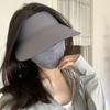 UV Protection Sunscreen Empty Top Cap Ice Silk Visor Cap Simple Summer Sun Hat  Sunshade