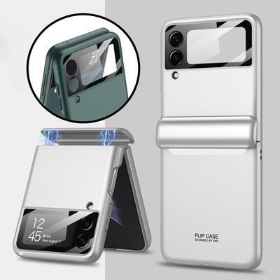Magnetic All -Included Case For Samsung Galaxy Z Flip 3 4 5g Case Shockproof Plastic Hard Luxury Cover For Samsung Z Flip4 Flip3