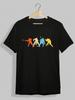Black Hockey Print T-shirt