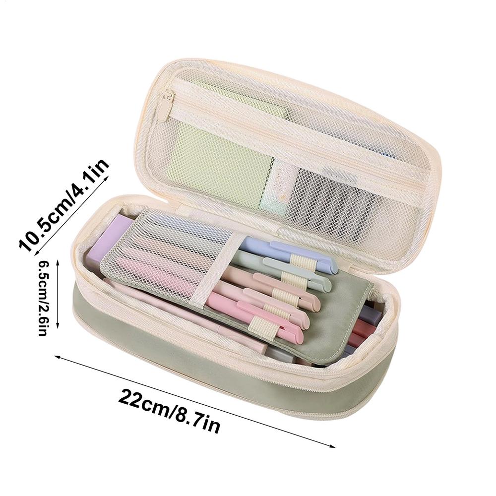 

Pencil Case Aesthetic Erasers Notepad Smooth Writing Set Cute Stationery Set Pencil Pouch For Student Women Girls Teens Middle зелений