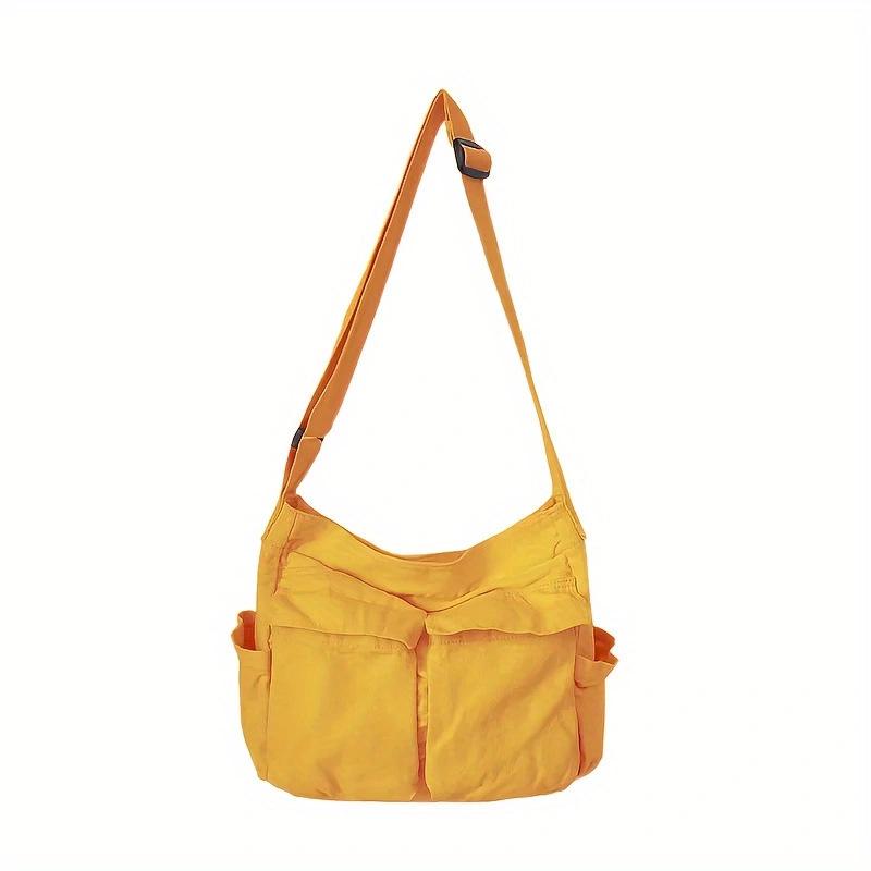 Vintage Workwear Women s Canvas Crossbody Shoulder Bag - Large Capacity, Casual Literary Handbag