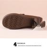 Women's Retro Low Heel Cowhide Shoes: Comfortable, Versatile, Non-Slip Soft Sole, Ideal for Commuting.