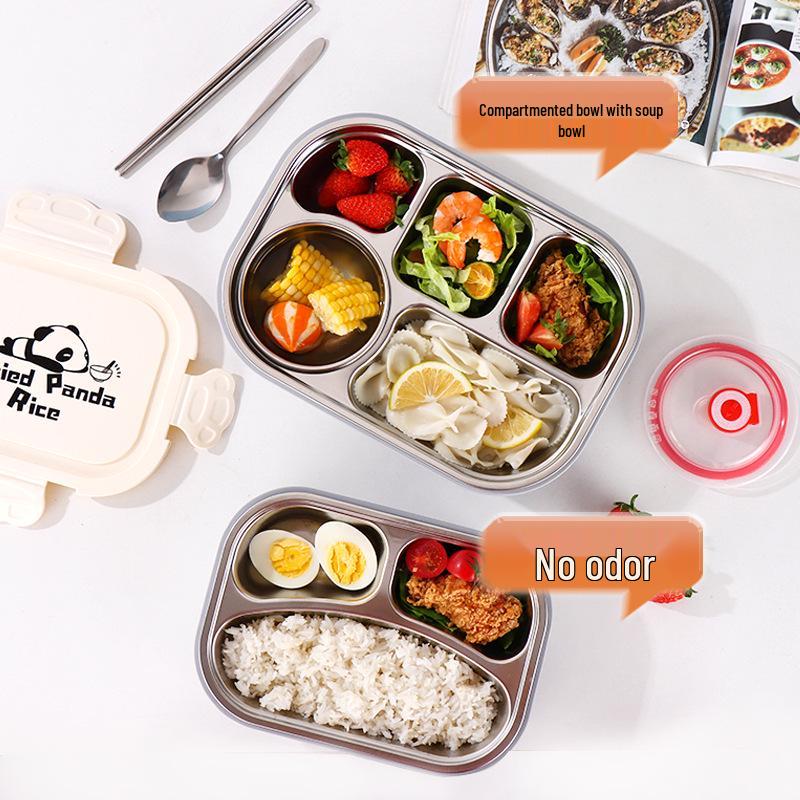 Microwaveable 304 Stainless Steel Lunch Box - 2026 Insulated Bento for Office Workers & Students