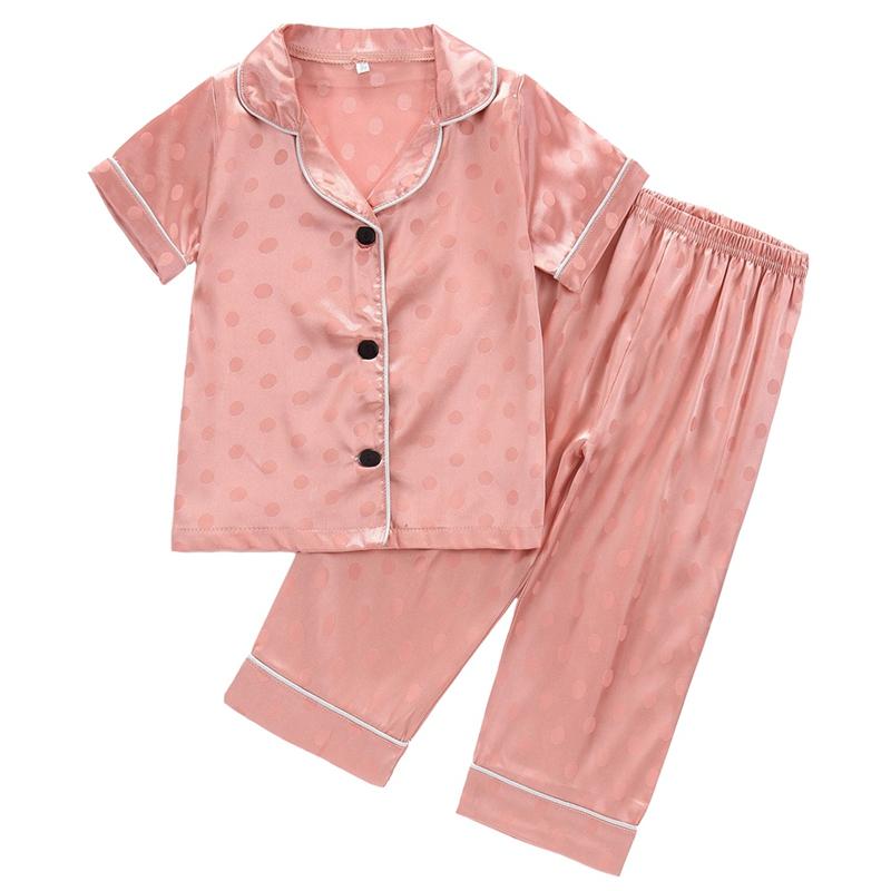 

Детский пижамный комплект для детей 1-6 лет, футболка с коротким рукавом на пуговицах и брюки, удобная домашняя одежда 130