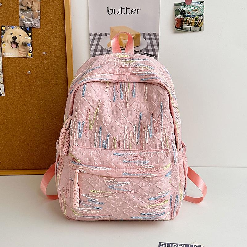 Korean version schoolbag high school girl high value cute sweet backpack junior high school student computer travel backpack