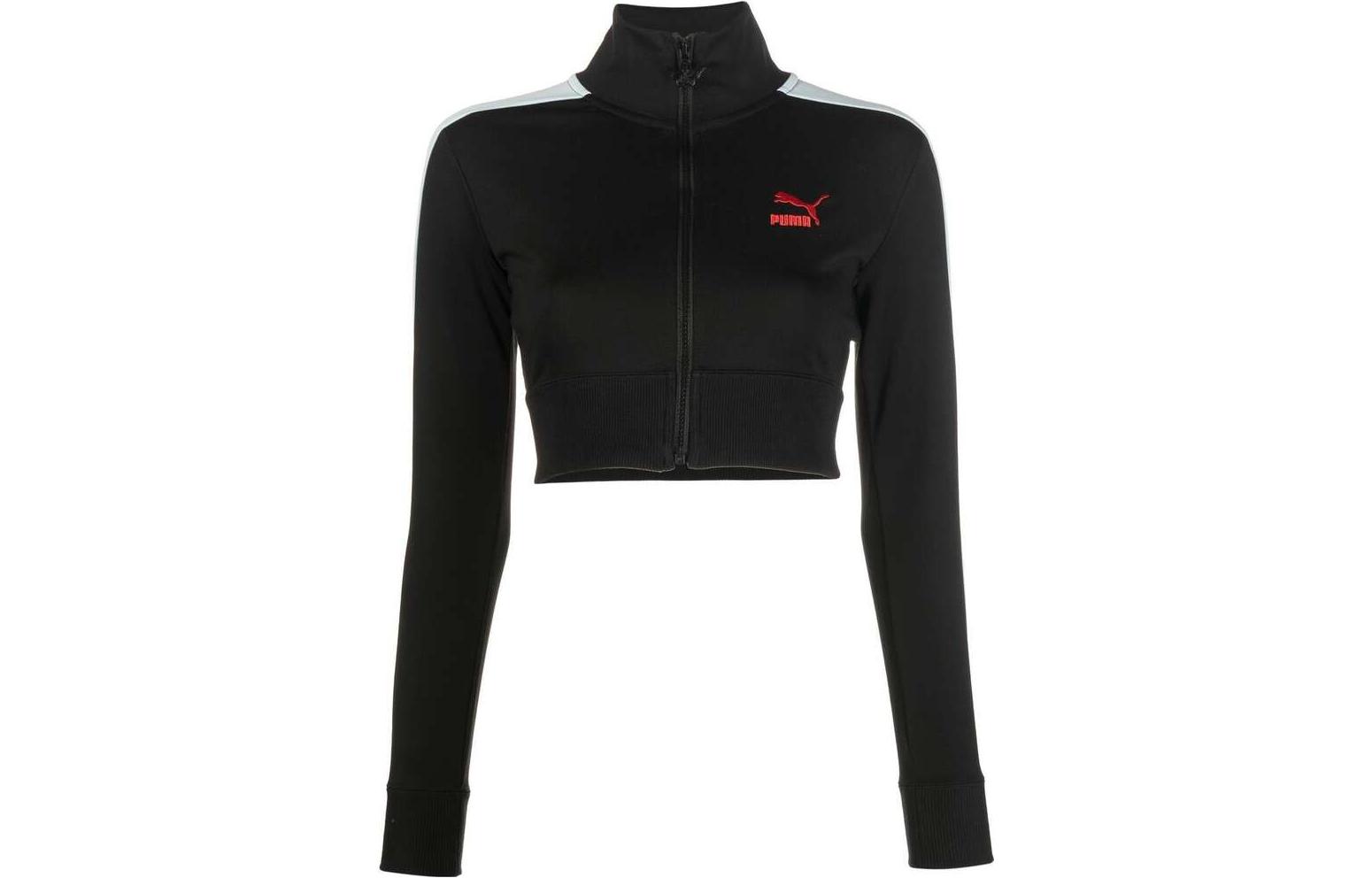 PUMA X Dua Lipa T7 Cropped Coat Women s Black 536628-01 L