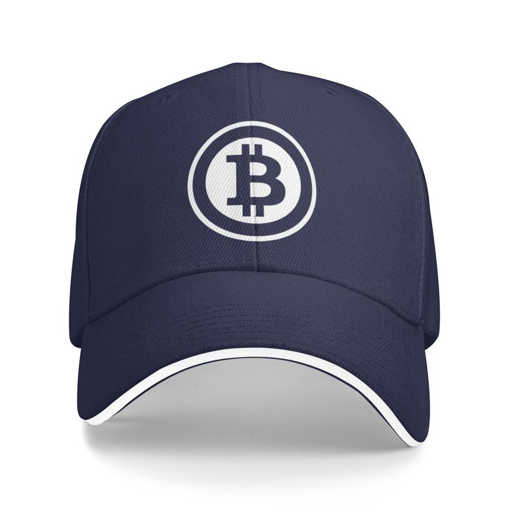 Bitcoin Icon Cryptocurrency Art Baseball Caps Snapback Baseball Hats Breathable Casual Casquette Outdoor Unisex